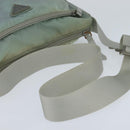 PRADA Shoulder Bag Nylon Light Blue Silver Auth ki6149-7