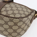GUCCI GG Supreme Web Sherry Line Bag PVC Beige Gold 89 02 032 Auth ki6150-10
