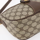 GUCCI GG Supreme Web Sherry Line Bag PVC Beige Gold 89 02 032 Auth ki6150-11