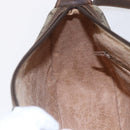 GUCCI GG Supreme Web Sherry Line Bag PVC Beige Gold 89 02 032 Auth ki6150-20