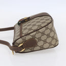 GUCCI GG Supreme Web Sherry Line Bag PVC Beige Gold 89 02 032 Auth ki6150-4