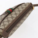 GUCCI GG Supreme Web Sherry Line Bag PVC Beige Gold 89 02 032 Auth ki6150-6