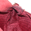 CARTIER Must Line Shoulder Bag Leather Bordeaux Gold Auth ki6152-23