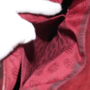 CARTIER Must Line Shoulder Bag Leather Bordeaux Gold Auth ki6152-25