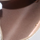 Christian Dior Honeycomb Canvas Shoulder Bag PVC Beige Gold Auth ki6153-12