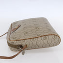Christian Dior Honeycomb Canvas Shoulder Bag PVC Beige Gold Auth ki6153-3