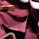 CARTIER Must Line Shoulder Bag Leather Bordeaux Gold Auth ki6154-18