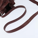 CARTIER Must Line Shoulder Bag Leather Bordeaux Gold Auth ki6154-7