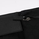GUCCI GG Canvas Waist bag Black Silver 28566 Auth ki6159-15