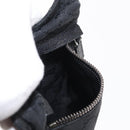 GUCCI GG Canvas Waist bag Black Silver 28566 Auth ki6159-19