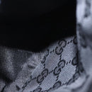 GUCCI GG Canvas Waist bag Black Silver 28566 Auth ki6159-21