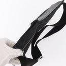 GUCCI GG Canvas Waist bag Black Silver 28566 Auth ki6159-6