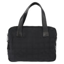 CHANEL New Travel Line Hand Bag Nylon Black CC Auth ki6162-13