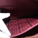 CARTIER Must Line Shoulder Bag Leather Bordeaux Gold Auth ki6163-22