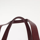 CARTIER Must Line Shoulder Bag Leather Bordeaux Gold Auth ki6163-9