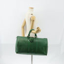 LOUIS VUITTON Epi Keepall 50 Boston Bag Green M42964 LV Auth ki6165-23