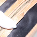 CELINE Macadam Canvas Hand Bag PVC Leather Brown Gold Auth ki6170-12