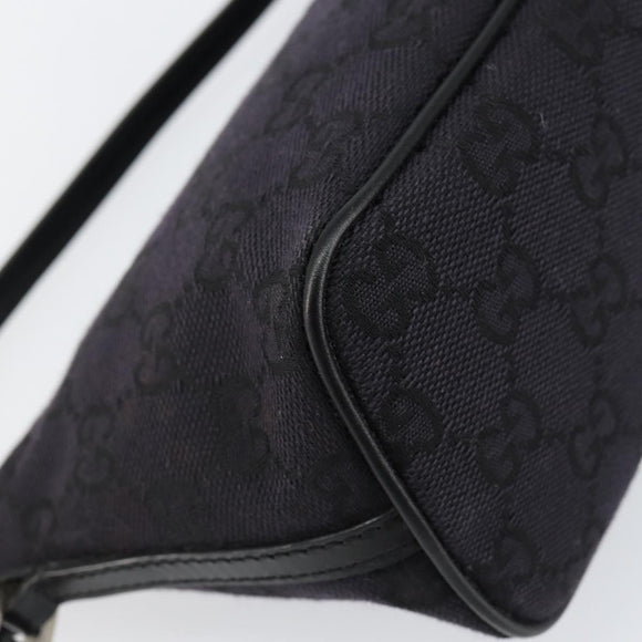 GUCCI GG Canvas Accessory Pouch Black 039 1103 2123 Auth ki6171