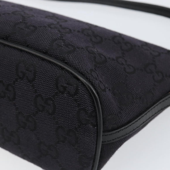 GUCCI GG Canvas Accessory Pouch Black 039 1103 2123 Auth ki6171
