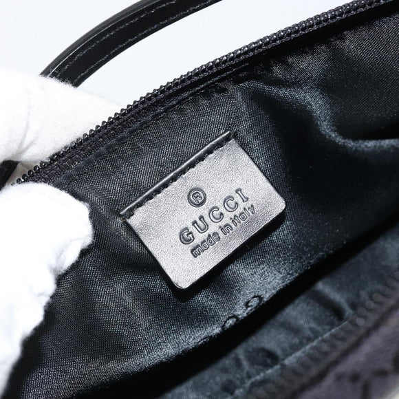 GUCCI GG Canvas Accessory Pouch Black 039 1103 2123 Auth ki6171