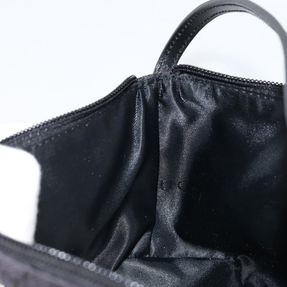 GUCCI GG Canvas Accessory Pouch Black 039 1103 2123 Auth ki6171