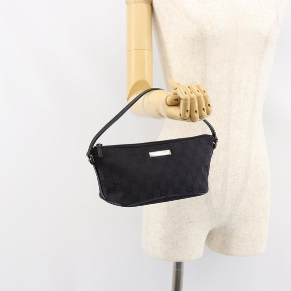 GUCCI GG Canvas Accessory Pouch Black 039 1103 2123 Auth ki6171