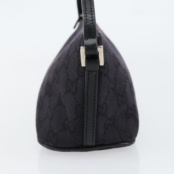 GUCCI GG Canvas Accessory Pouch Black 039 1103 2123 Auth ki6171