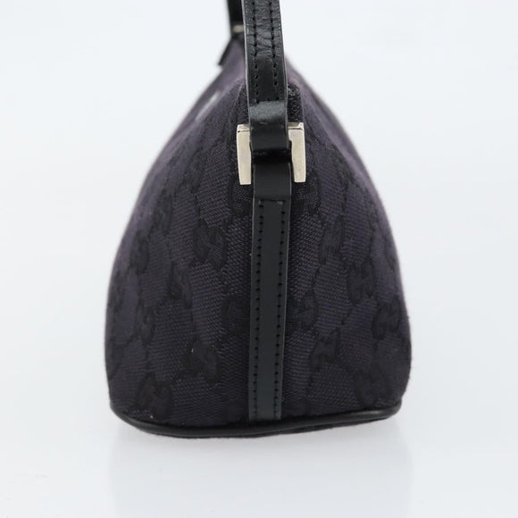 GUCCI GG Canvas Accessory Pouch Black 039 1103 2123 Auth ki6171