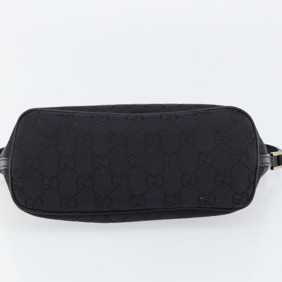GUCCI GG Canvas Accessory Pouch Black 039 1103 2123 Auth ki6171