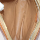 CELINE Macadam Canvas Shoulder Bag PVC Leather 5 Set Brown Beige Auth ki6173-11