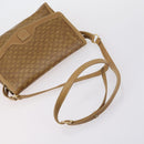 CELINE Macadam Canvas Shoulder Bag PVC Leather 5 Set Brown Beige Auth ki6173-14