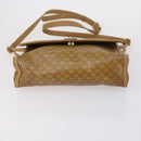 CELINE Macadam Canvas Shoulder Bag PVC Leather 5 Set Brown Beige Auth ki6173-15