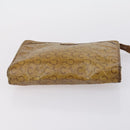 CELINE Macadam Canvas Shoulder Bag PVC Leather 5 Set Brown Beige Auth ki6173-20