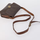 CELINE Macadam Canvas Shoulder Bag PVC Leather 5 Set Brown Beige Auth ki6173-24