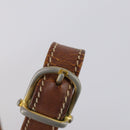 CELINE Macadam Canvas Shoulder Bag PVC Leather 5 Set Brown Beige Auth ki6173-27