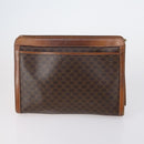 CELINE Macadam Canvas Shoulder Bag PVC Leather 5 Set Brown Beige Auth ki6173-8