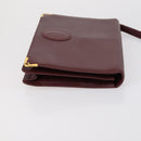 CARTIER Must Line Clutch Bag Leather 3 Set Bordeaux Auth ki6176-10