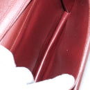 CARTIER Must Line Clutch Bag Leather 3 Set Bordeaux Auth ki6176-7