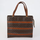 CELINE Macadam Canvas Shoulder Bag PVC 4 Set Beige Brown Auth ki6177-10