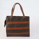 CELINE Macadam Canvas Shoulder Bag PVC 4 Set Beige Brown Auth ki6177-11