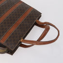 CELINE Macadam Canvas Shoulder Bag PVC 4 Set Beige Brown Auth ki6177-12