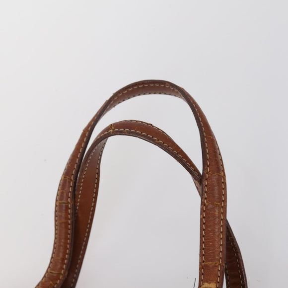 CELINE Macadam Canvas Shoulder Bag PVC 4 Set Beige Brown Auth ki6177