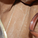 CELINE Macadam Canvas Shoulder Bag PVC 4 Set Beige Brown Auth ki6177-16