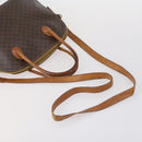 CELINE Macadam Canvas Shoulder Bag PVC 4 Set Beige Brown Auth ki6177-19