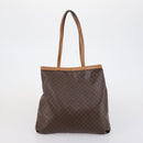 CELINE Macadam Canvas Shoulder Bag PVC 4 Set Beige Brown Auth ki6177-25