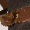 CELINE Macadam Canvas Shoulder Bag PVC 4 Set Beige Brown Auth ki6177-6