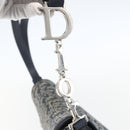 Christian Dior Trotter Canvas Shoulder Bag Navy Silver Auth ki6178-10