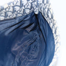 Christian Dior Trotter Canvas Shoulder Bag Navy Silver Auth ki6178-21