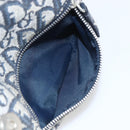 Christian Dior Trotter Canvas Shoulder Bag Navy Silver Auth ki6178-24