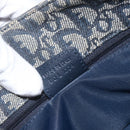 Christian Dior Trotter Canvas Shoulder Bag Navy Silver Auth ki6178-12